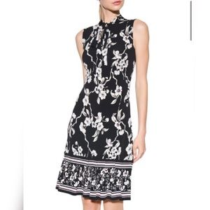 WHBM Tie Neck Floral Dress size Large